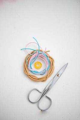 手链编织教程 两种皮绳手链编制方法图解与缝纫日用品批发指南